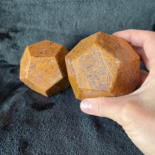 Miriam Jasper Dodecahedron, Very Large (Approx. 85mm) F-0065