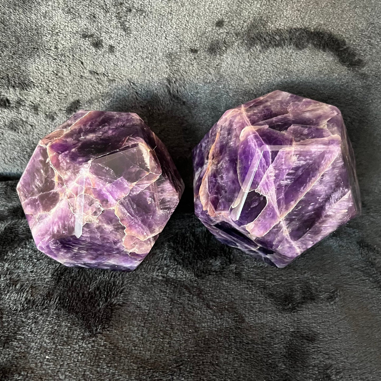 Amethyst Dodecahedron, Very Large (Approx. 90mm) F-0071