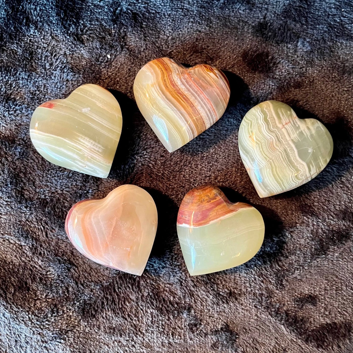 Green Onyx Heart (Approx. 1 5/8”) 0538 Shop Wholesale Crystals