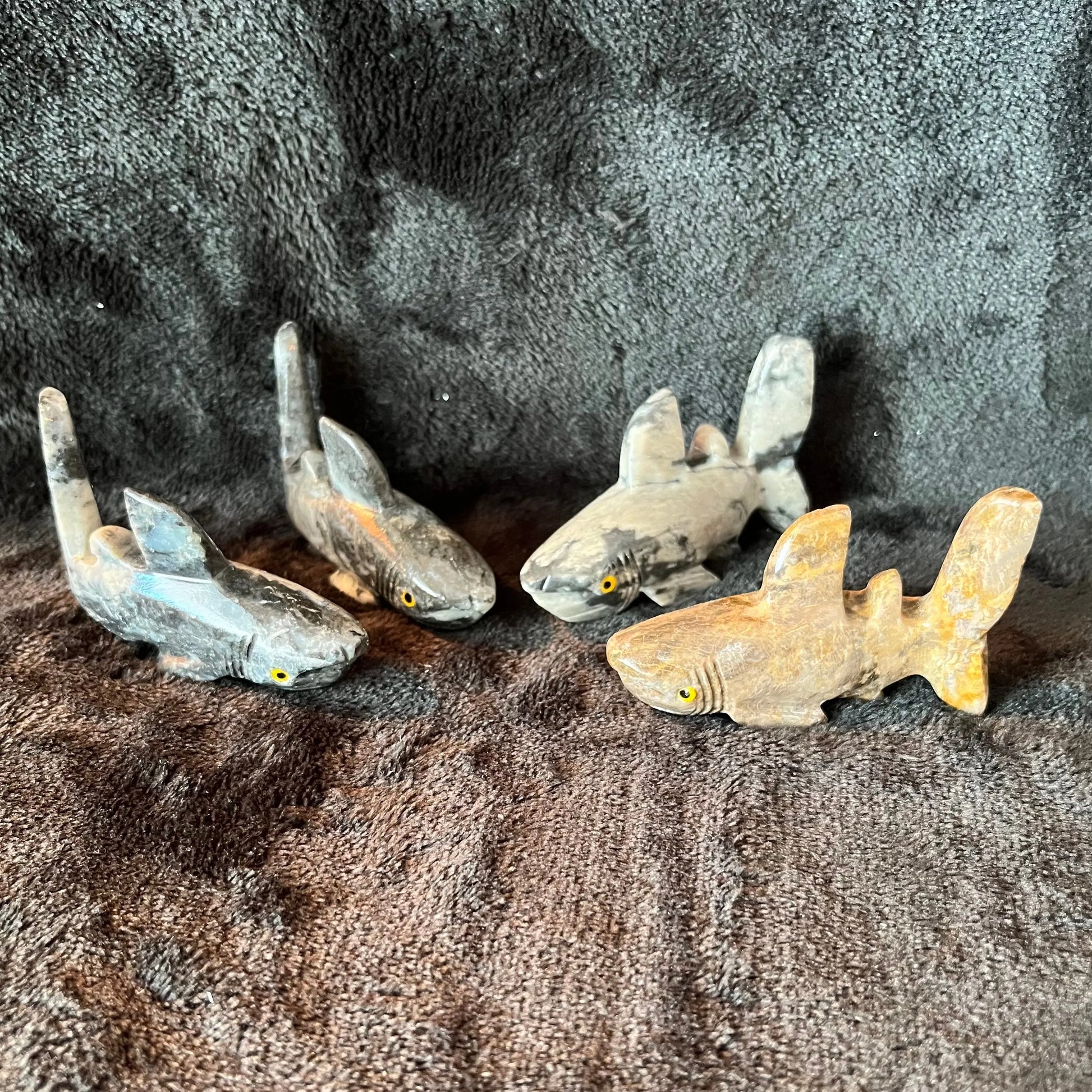 Shark Carved Soapstone (Approx. 2 3/4”) 0828 Shop Wholesale Crystals