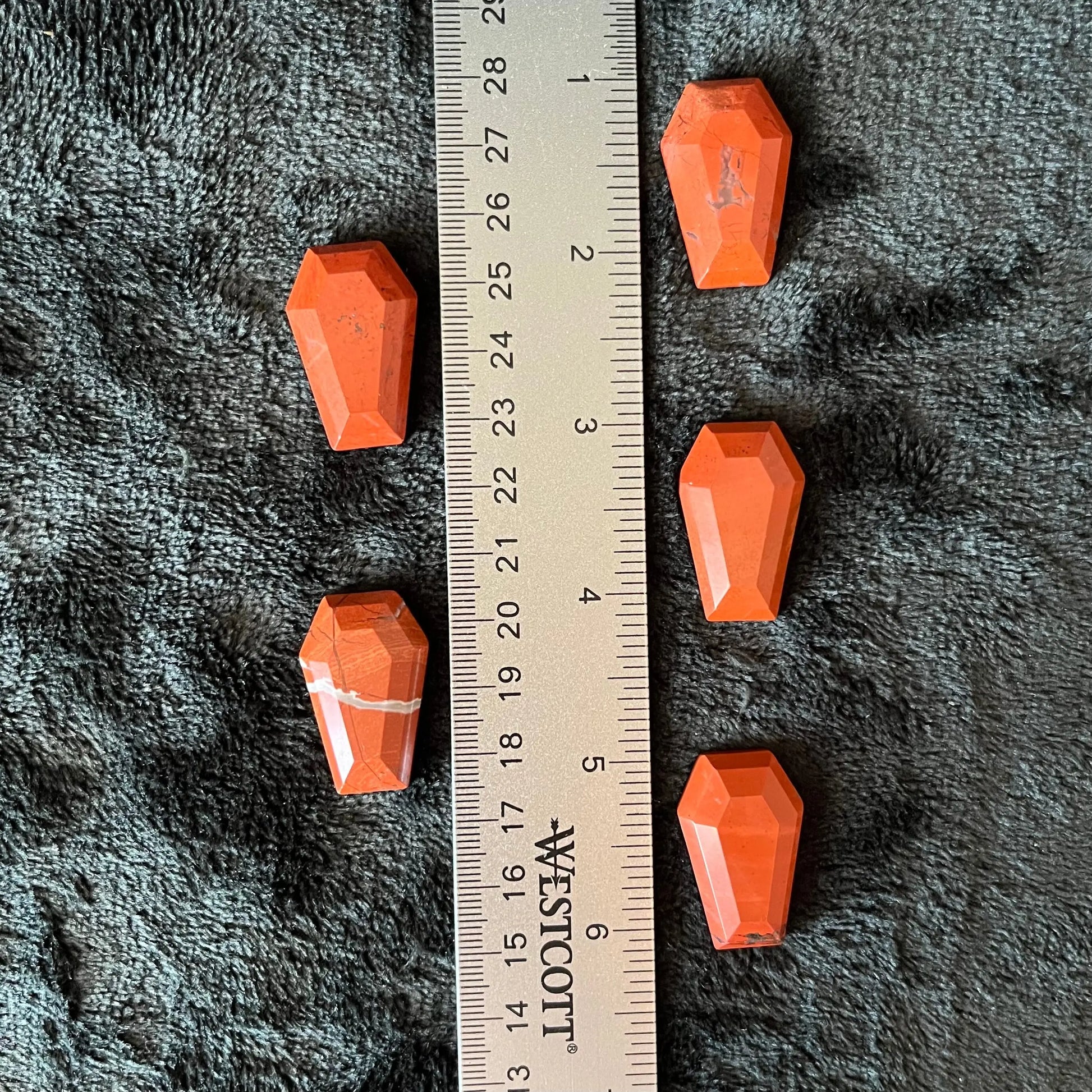 Red Jasper Coffin (Approx 1 3/8”) 0175 Shop Wholesale Crystals