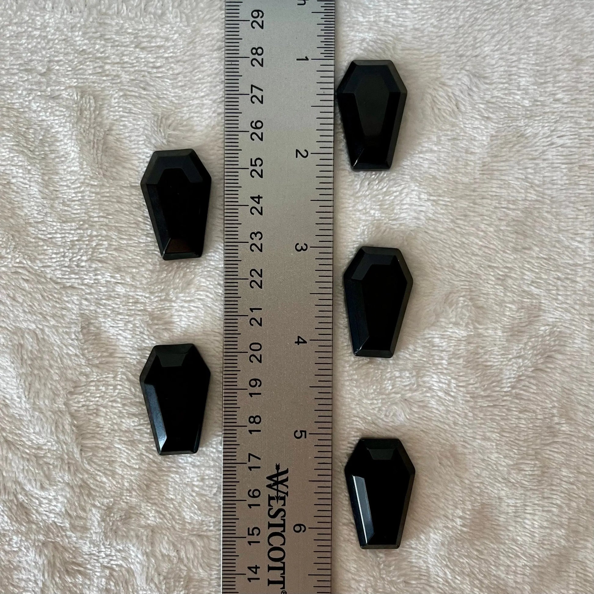 Black Obsidian Coffin (Approx 1 3/8”) 0993 Shop Wholesale Crystals