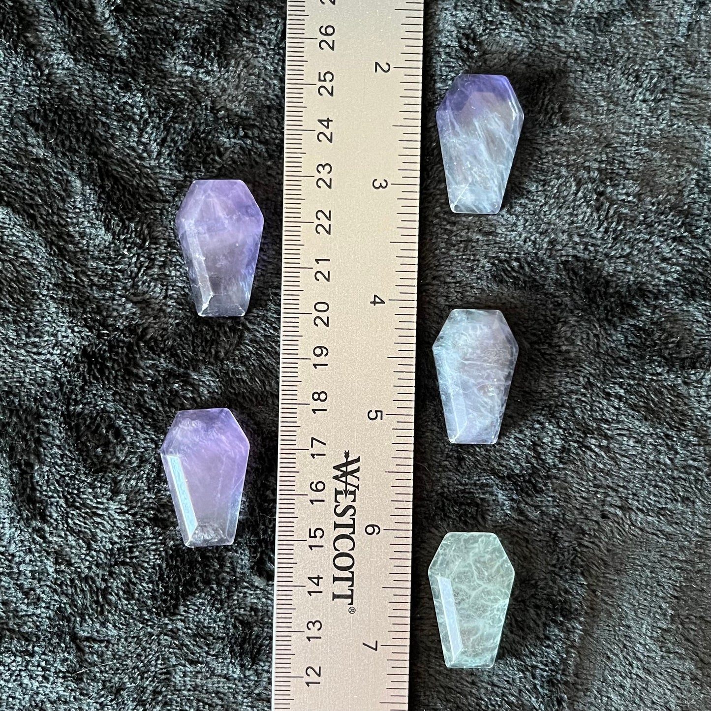 Fluorite Coffin (Approx. 1 3/8”) 0172