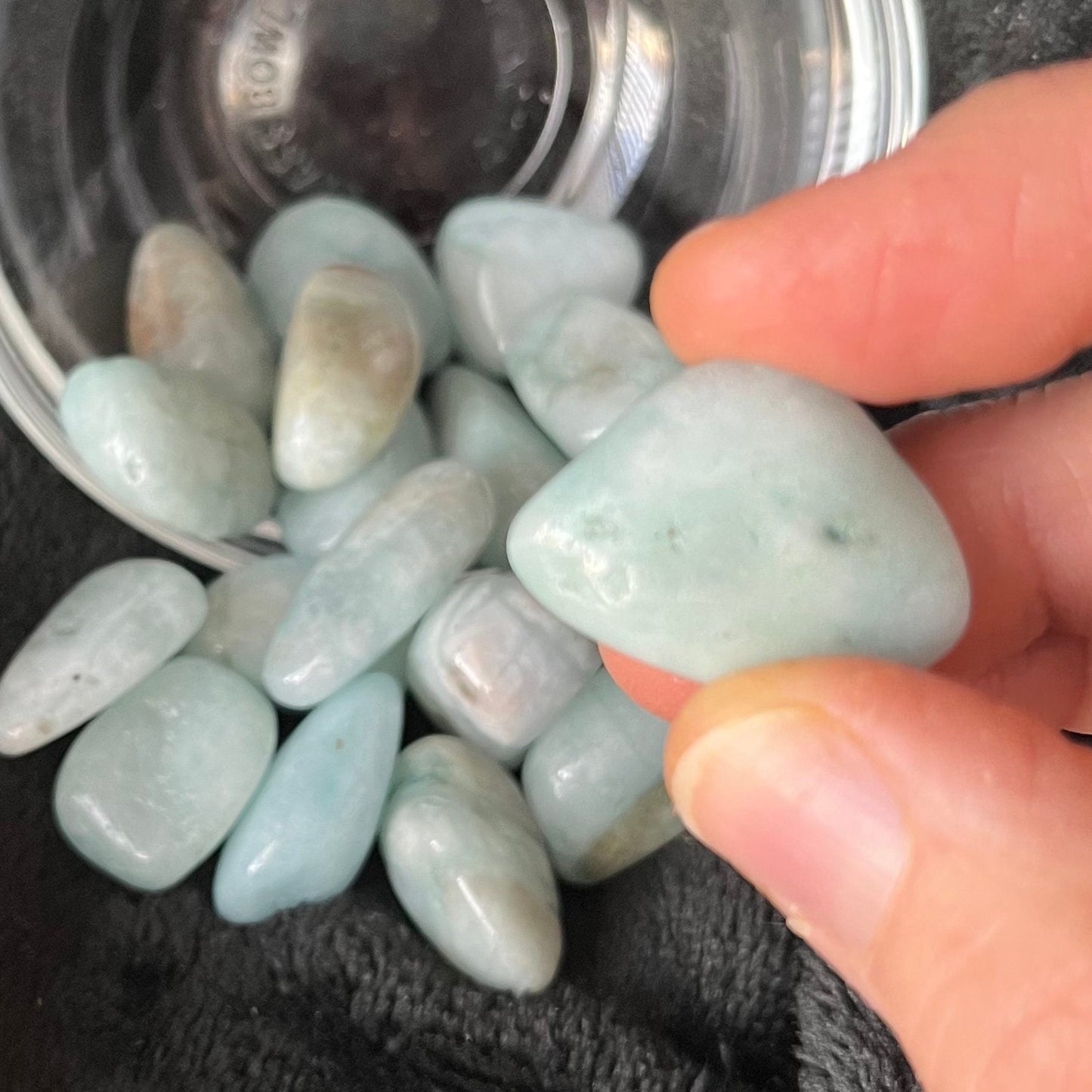 Aquamarine Tumbled Stone (Approx. 3/4” - 1”) BIN-1520