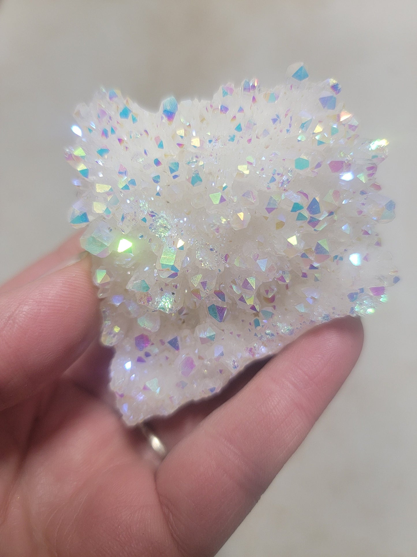 Angel Aura Quartz Crystal Cluster (Approx. 2 3/4" - 3 1/2") 1250