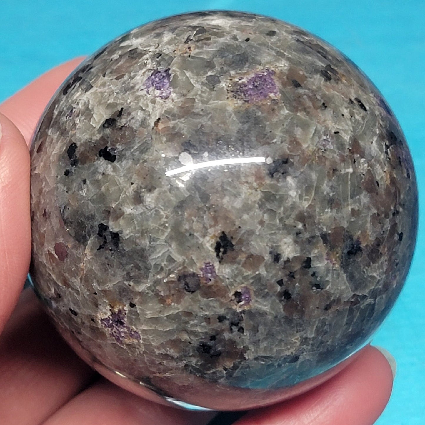 Yooperlite (Fireworks Stone) Sphere (Approx. 50mm - 60mm) 1636