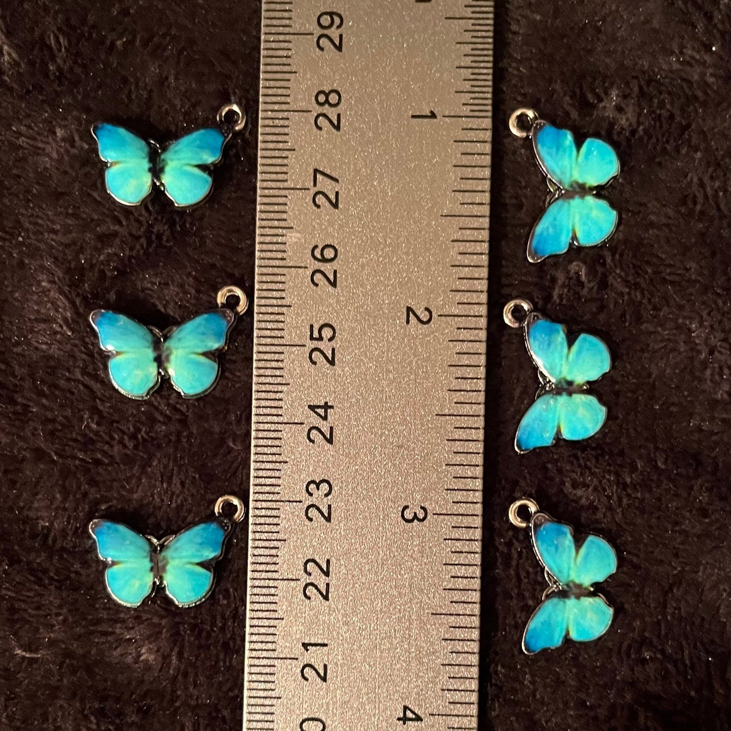 Blue  Butterfly Charm (Approx. 3/4”) 0362