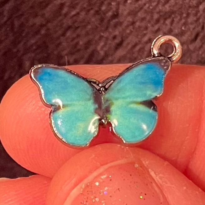 Blue  Butterfly Charm (Approx. 3/4”) 0362