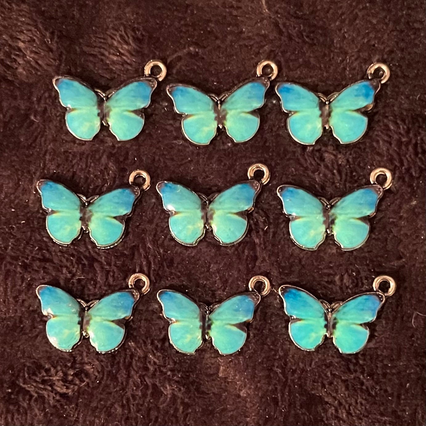 Blue  Butterfly Charm (Approx. 3/4”) 0362