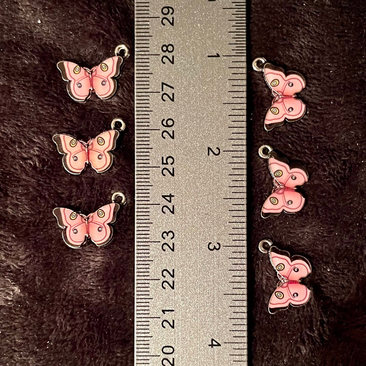 Pink Butterfly Charm (Approx. 3/4”) 0330