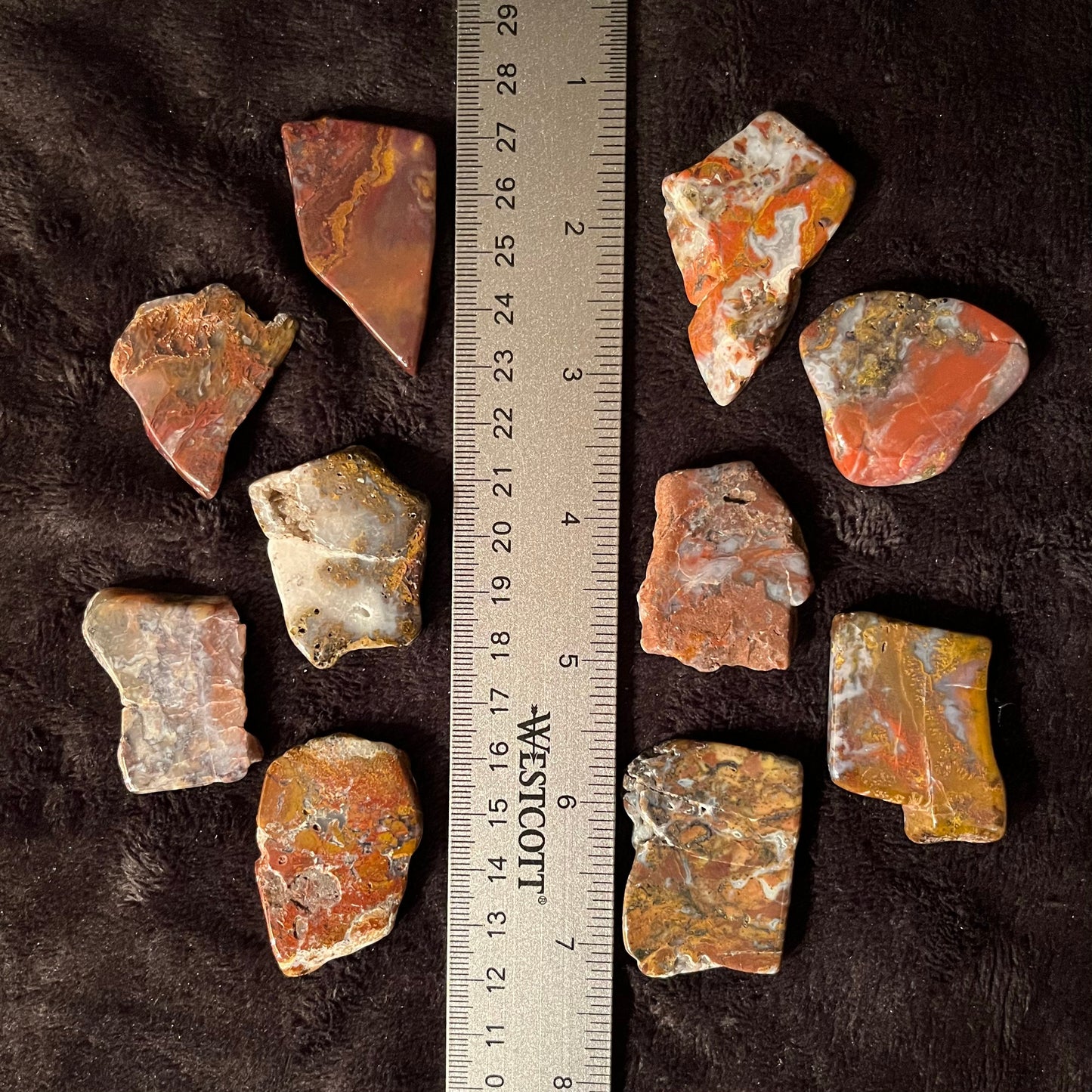 Cowboy Agate Tumbled Slab (Approx. 1 1/2”-1 3/4”) BIN-1470 (Found in Utah)