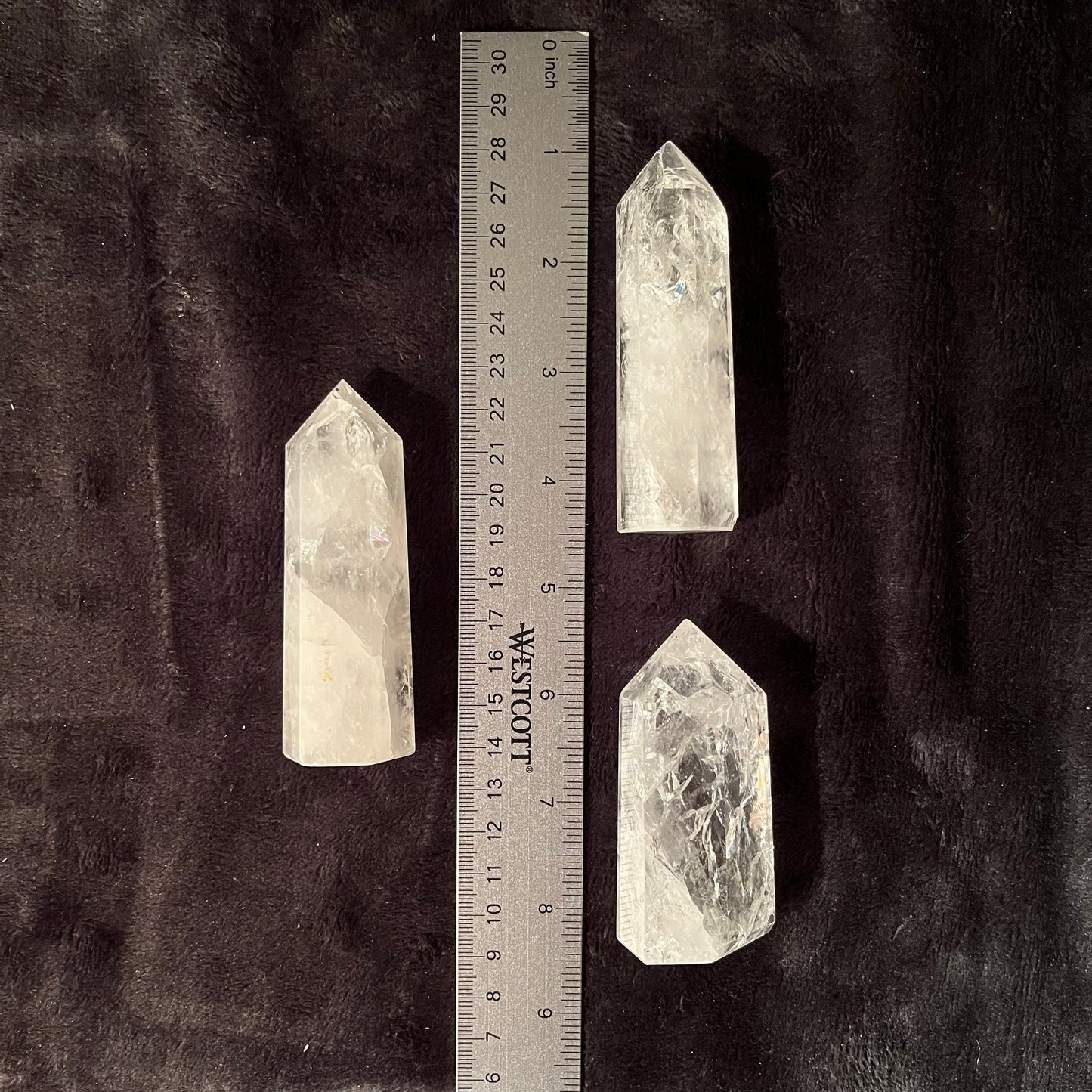 Rainbow Crackle Quartz Obelisk (Approx. 3”-4 1/2”) 0903