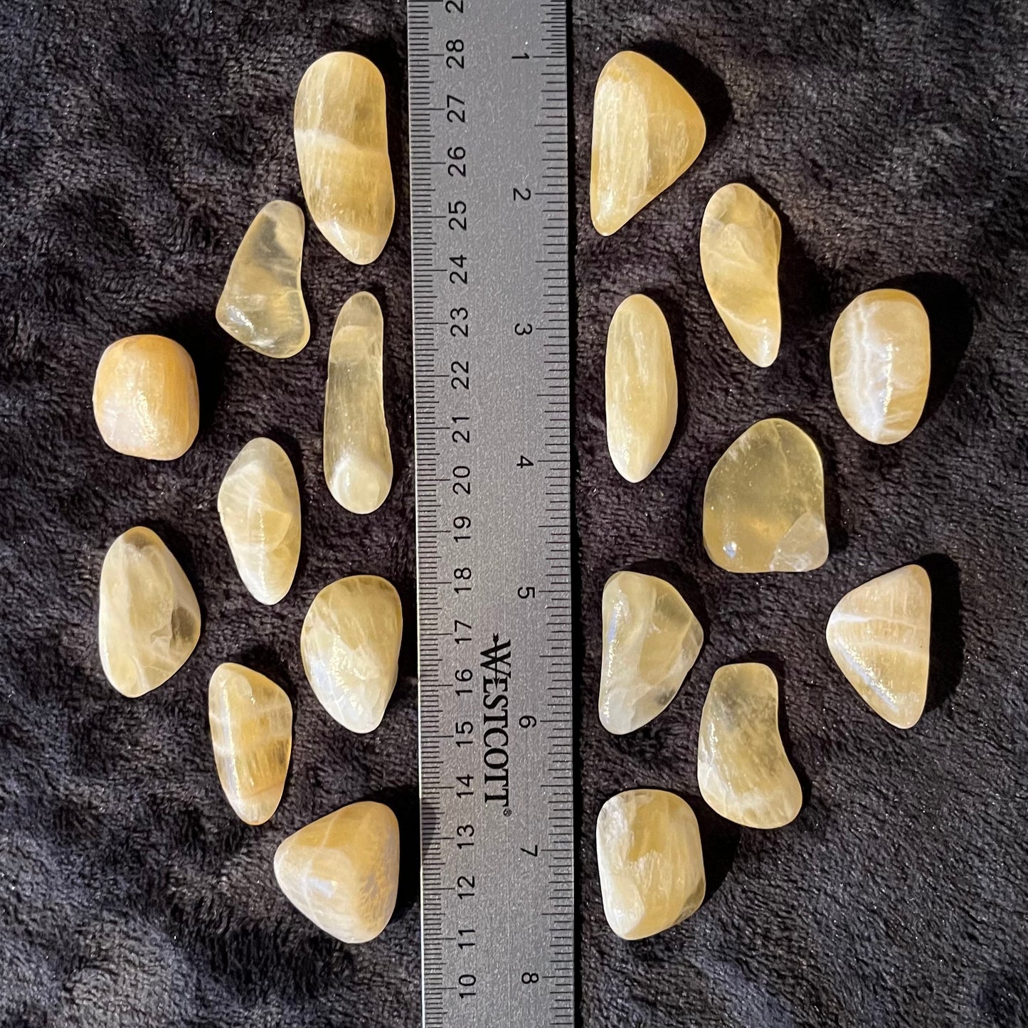 Honeycomb Calcite Tumbled Stone (Approx. 1”-1 1/2”) 0676