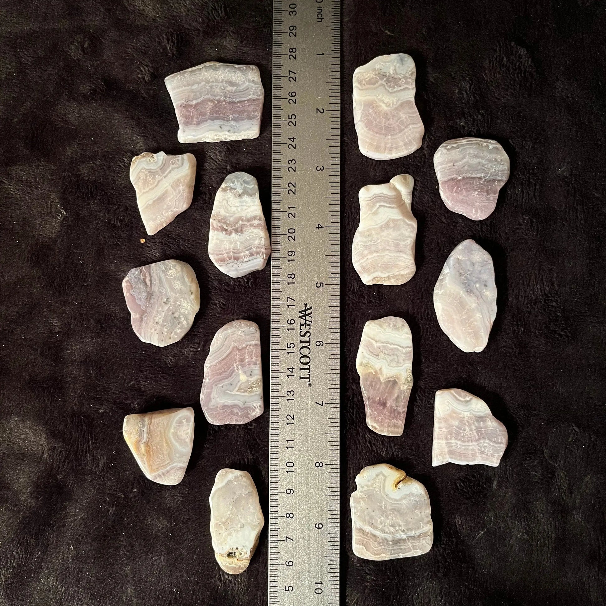 Purple Lace Agate Pork Belly Stone (Approx. 1 1/2”-1 3/4”) BIN-1469 Shop Wholesale Crystals