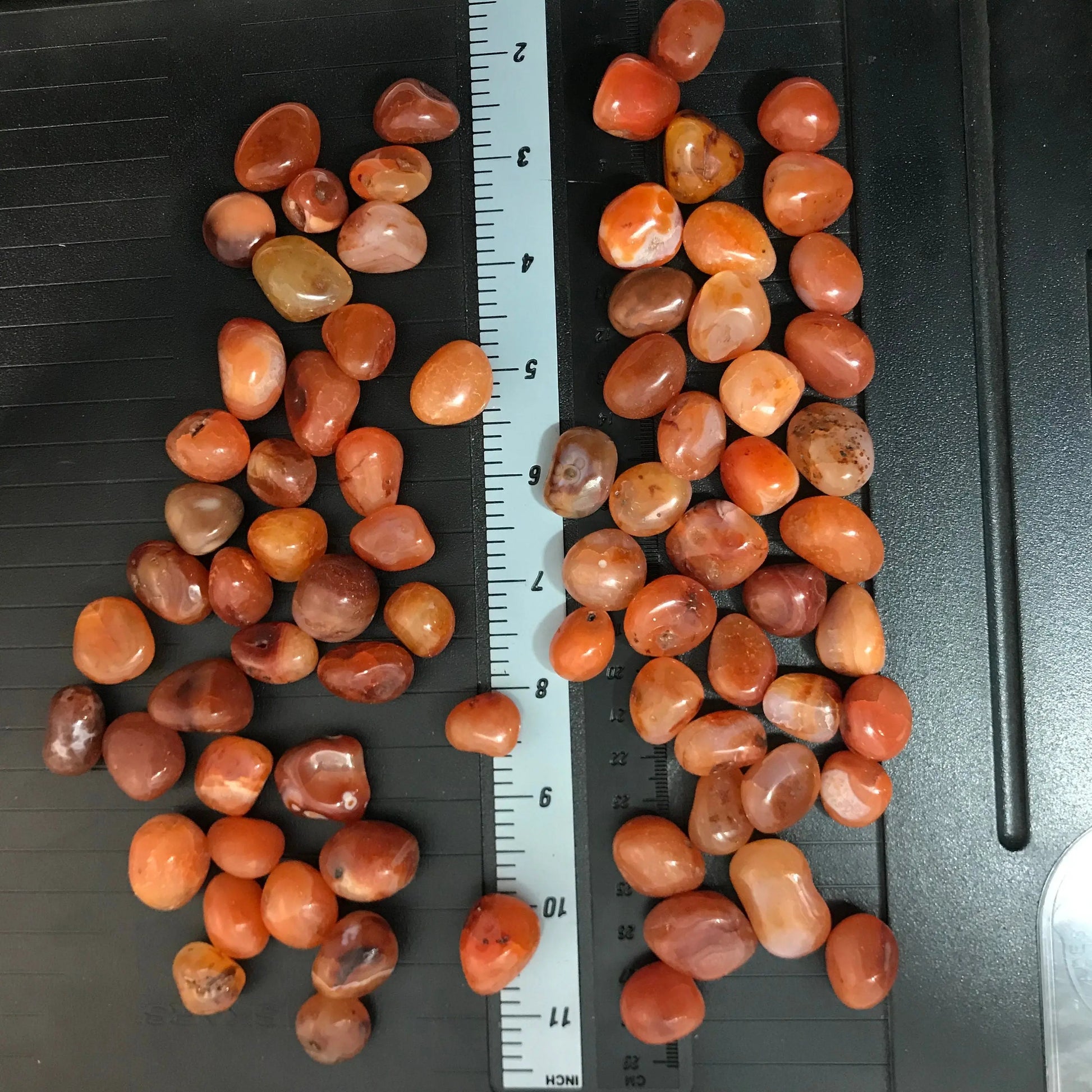Carnelian Agate Tumbled Polished (Approx. 5/8" - 3/4") Polished Stone for Crystal Grid, Wire Wrapping or Craft Supply BIN-1496 Shop Wholesale Crystals