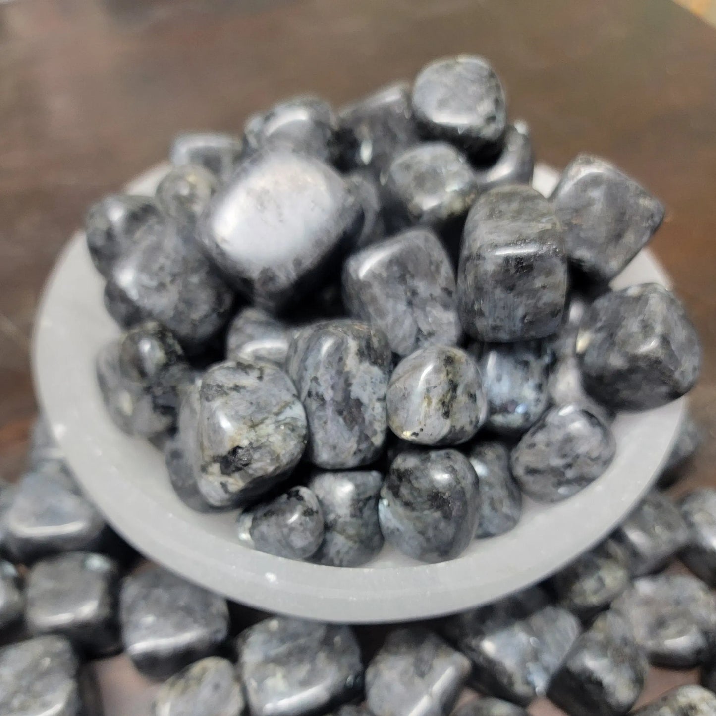 Larvikite Tumbled Stone (Approx. 20-25 mm) BIN-1494 Shop Wholesale Crystals