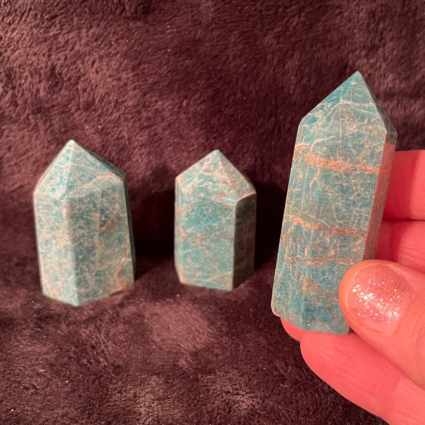 Amazonite Obelisk (Approx. 1 3/4” -2 1/2“) BIN-0240