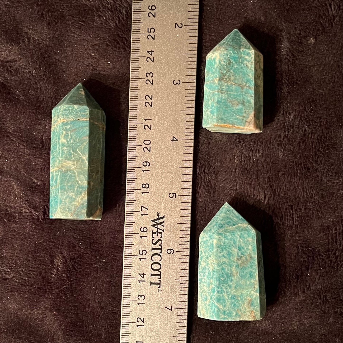 Amazonite Obelisk (Approx. 1 3/4” -2 1/2“) BIN-0240