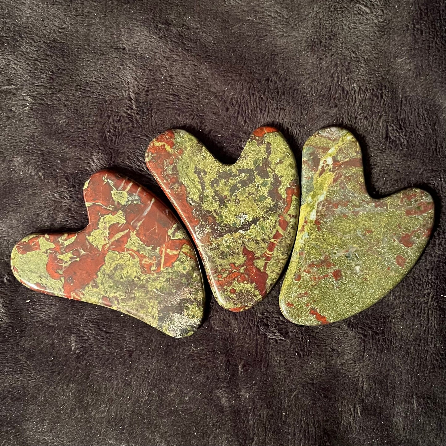 Dragon Blood Jasper Self Care Gua Sha Stone 1018