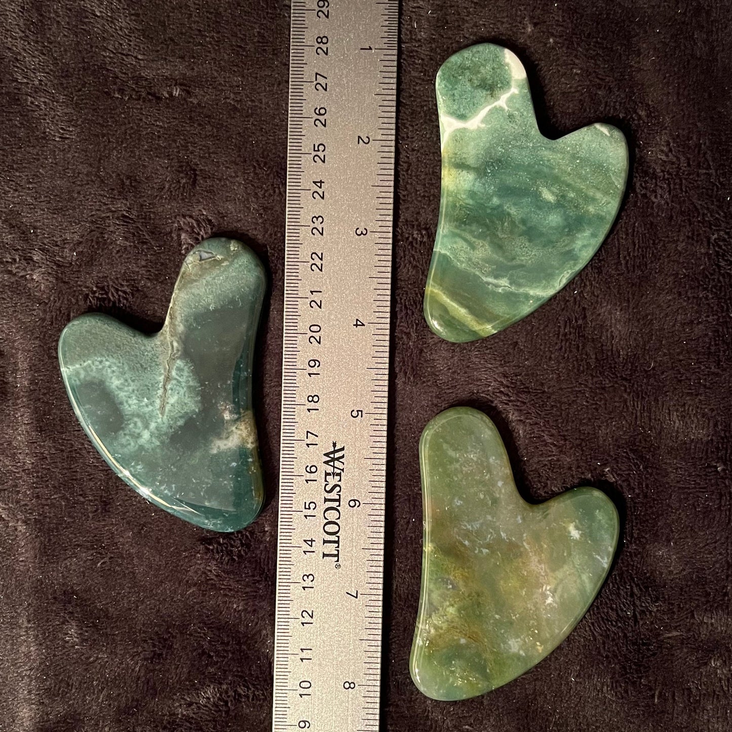 Moss Agate Self Care Gua Sha Stone 1023