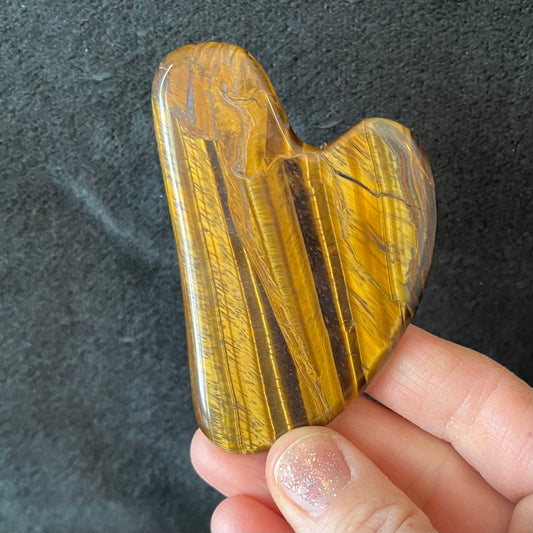 Tiger Eye Self Care Gua Sha Stone 1017