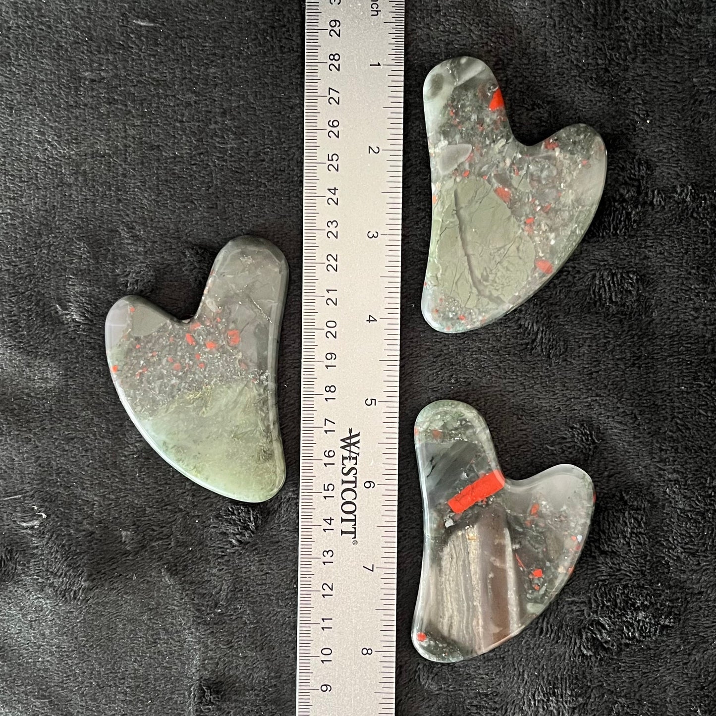 African Blood Agate Self Care Gua Sha Stone 1044