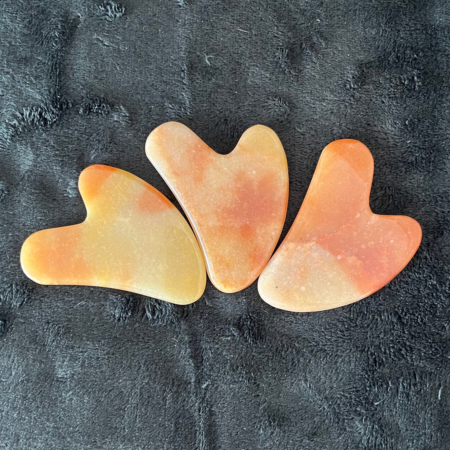 Orange Aventurine Self Care Gua Sha Stone 1026 Sacral Chakra, Creativity, Abundance, Manifestation