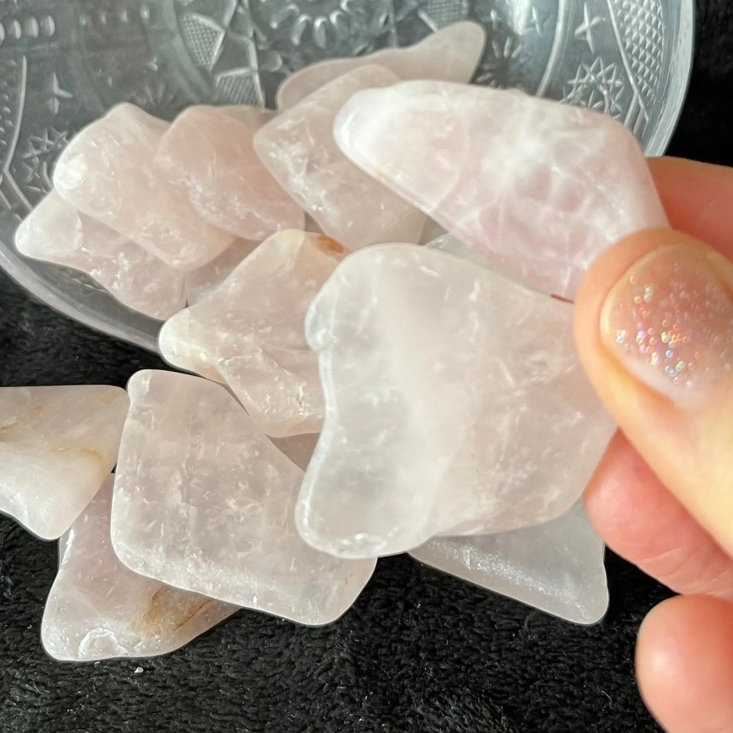 Rose Quartz Tumbled Slice (Approx. 1 1/2” - 1 3/4”) BIN-1485 Shop Wholesale Crystals