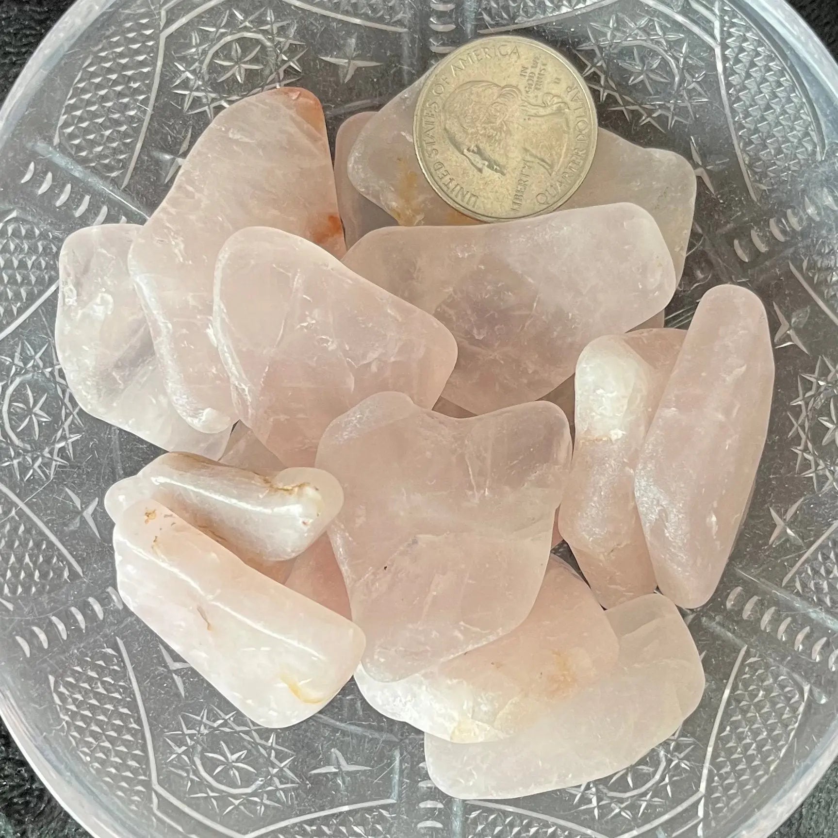Rose Quartz Tumbled Slice (Approx. 1 1/2” - 1 3/4”) BIN-1485 Shop Wholesale Crystals