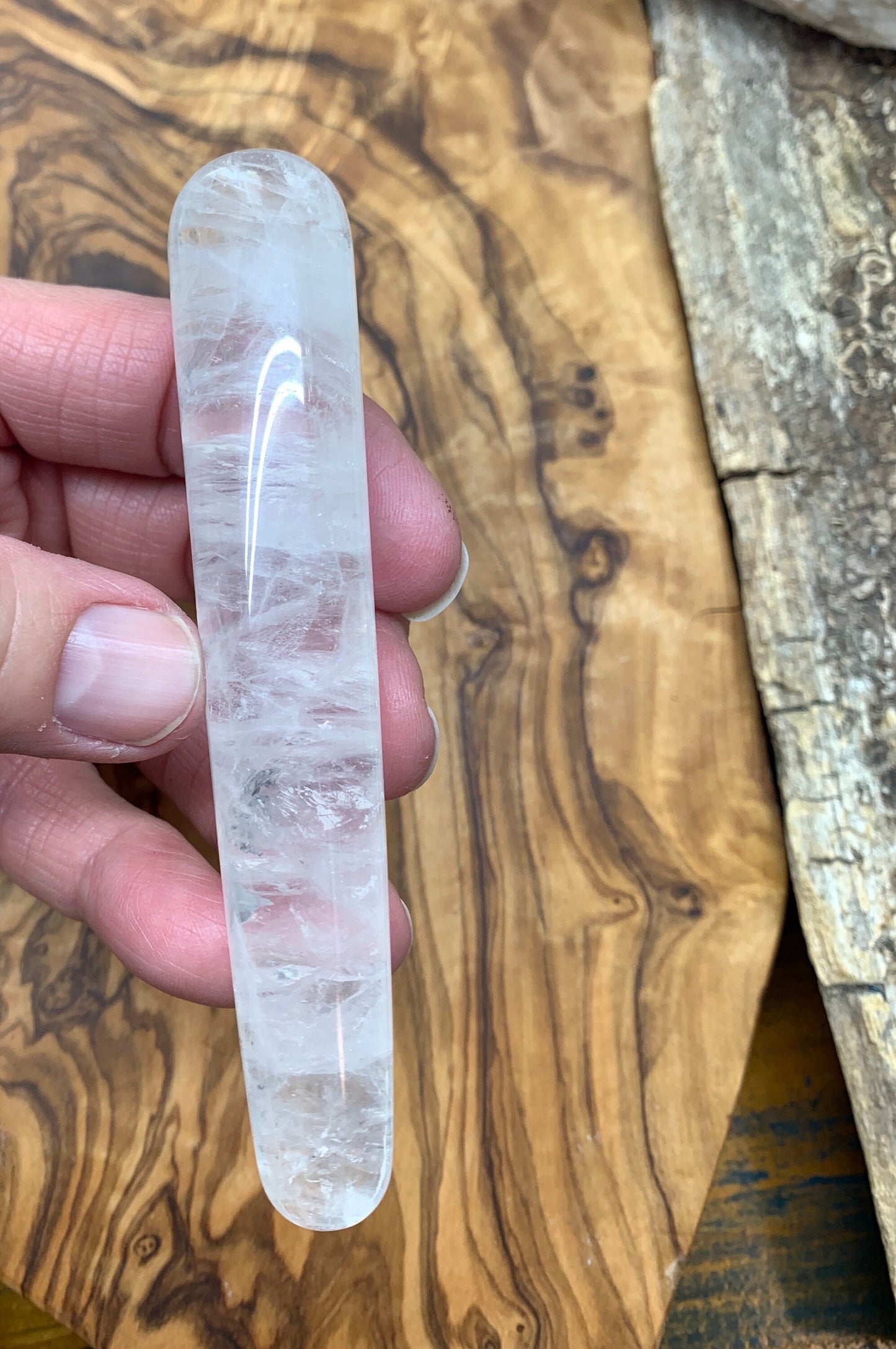 Clear Quartz Massage Wand (Approx. 4") 0134