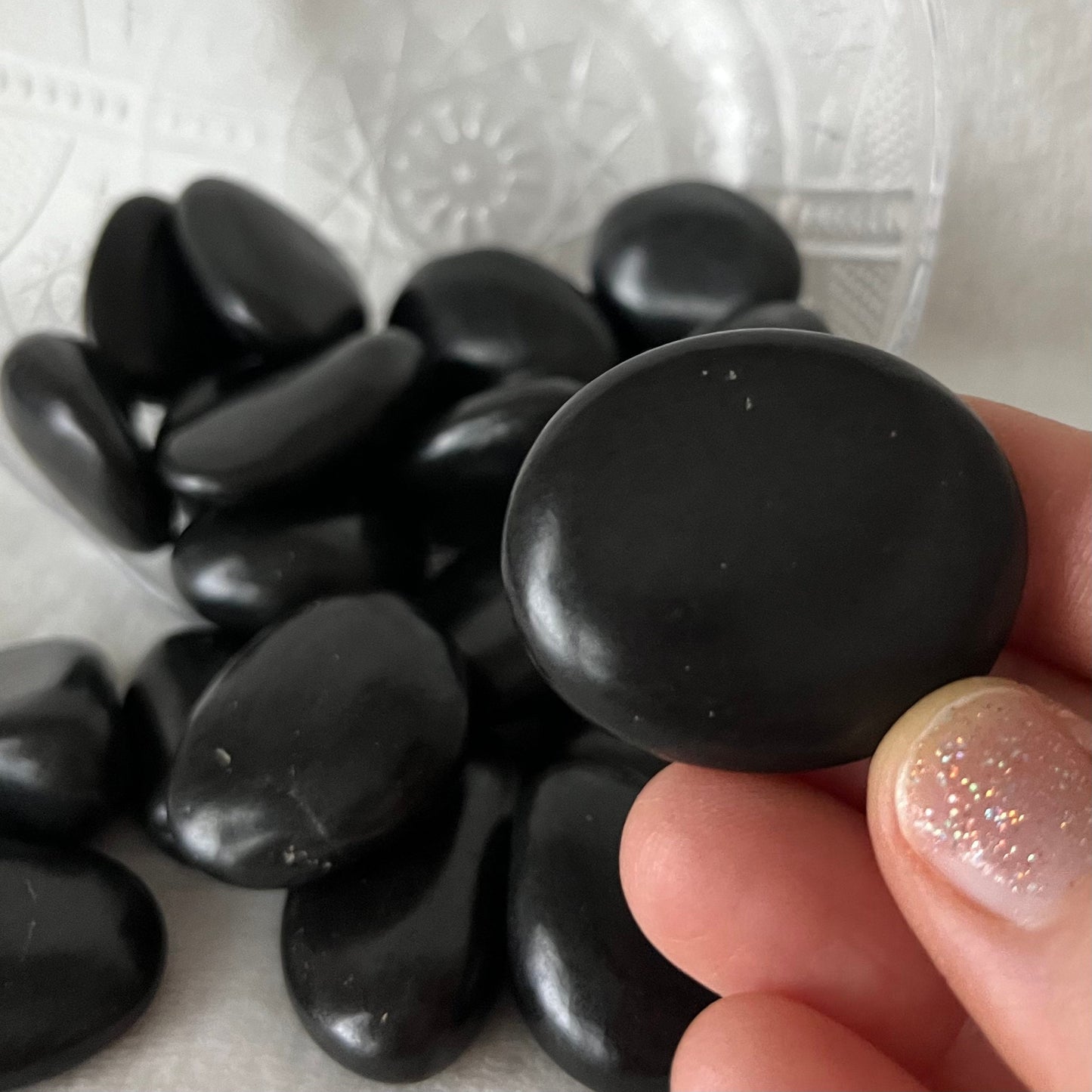 Shungite Tumbled Stone (Approx. 11/2 - 1 3/4”)) 1472