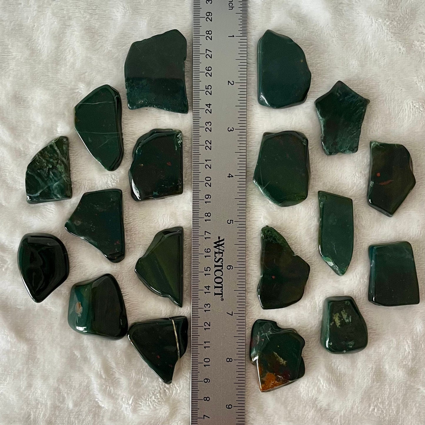 Bloodstone Agate Tumbled Slab (Approx. 11/2” - 1 3/4”)) 1480