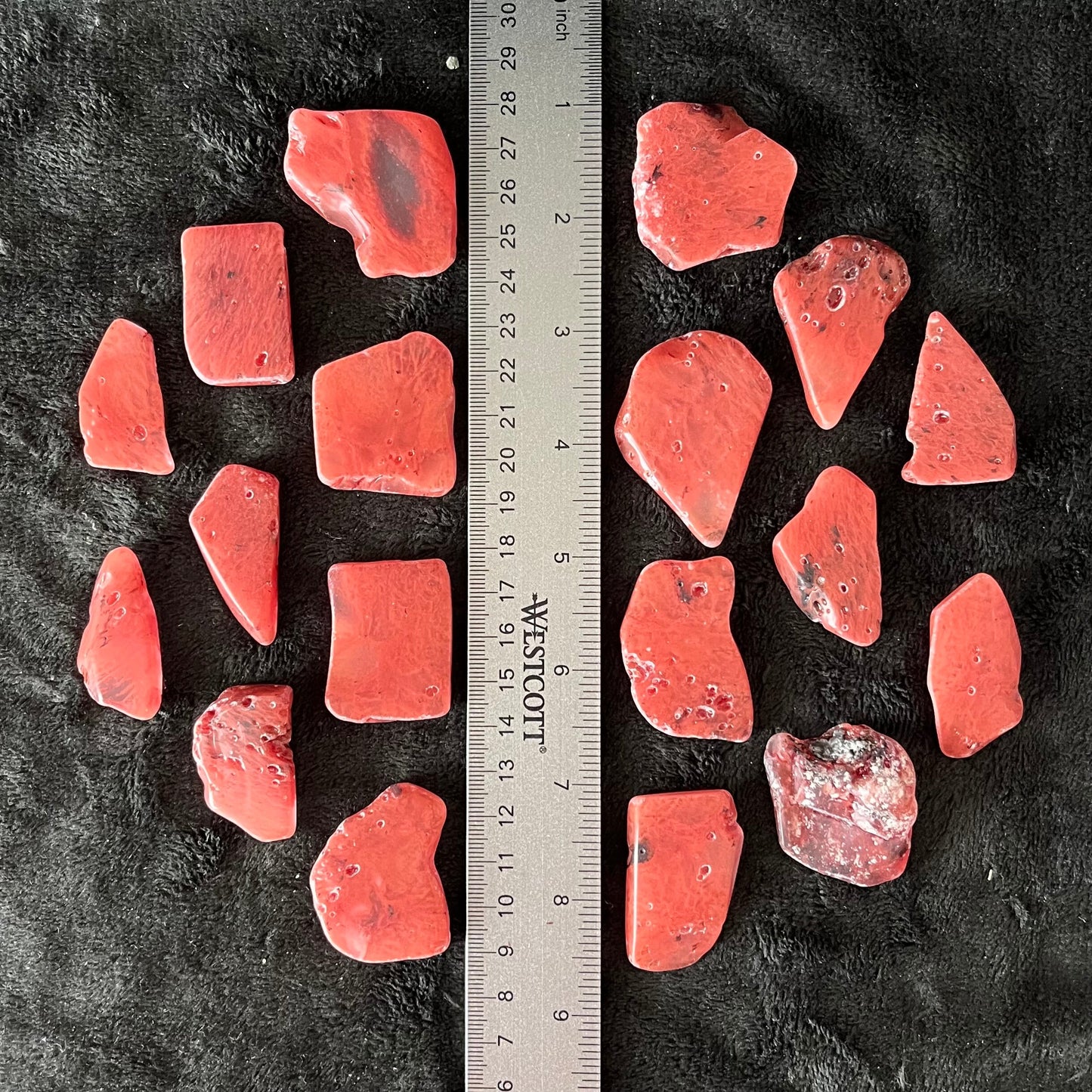 Cherry Quartz Tumbled Slab (Approx. 1 1/2” - 1 3/4”)) BIN-1487