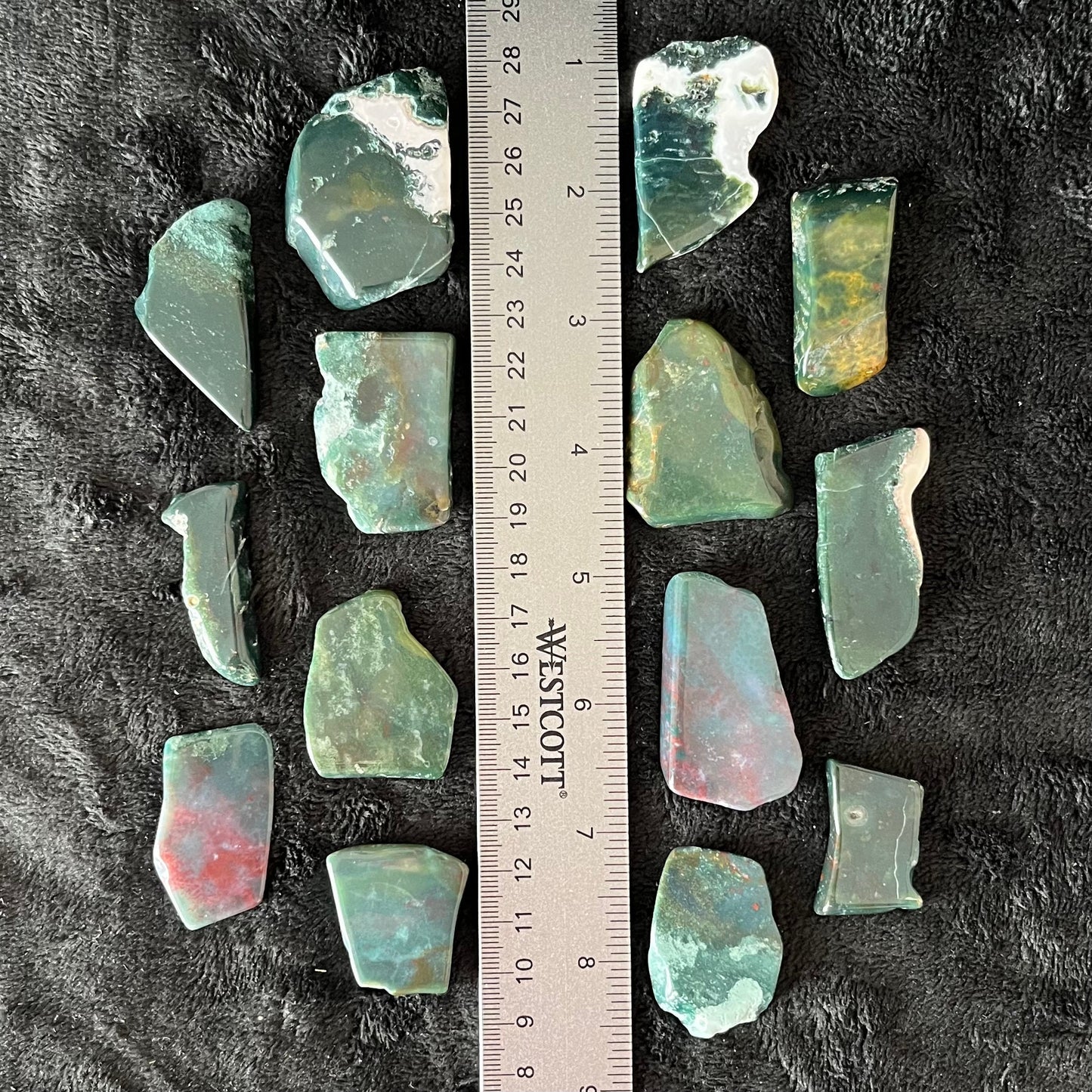 Moss Agate  Tumbled Slice (Approx. 1 1/2” - 1 3/4”) 0698