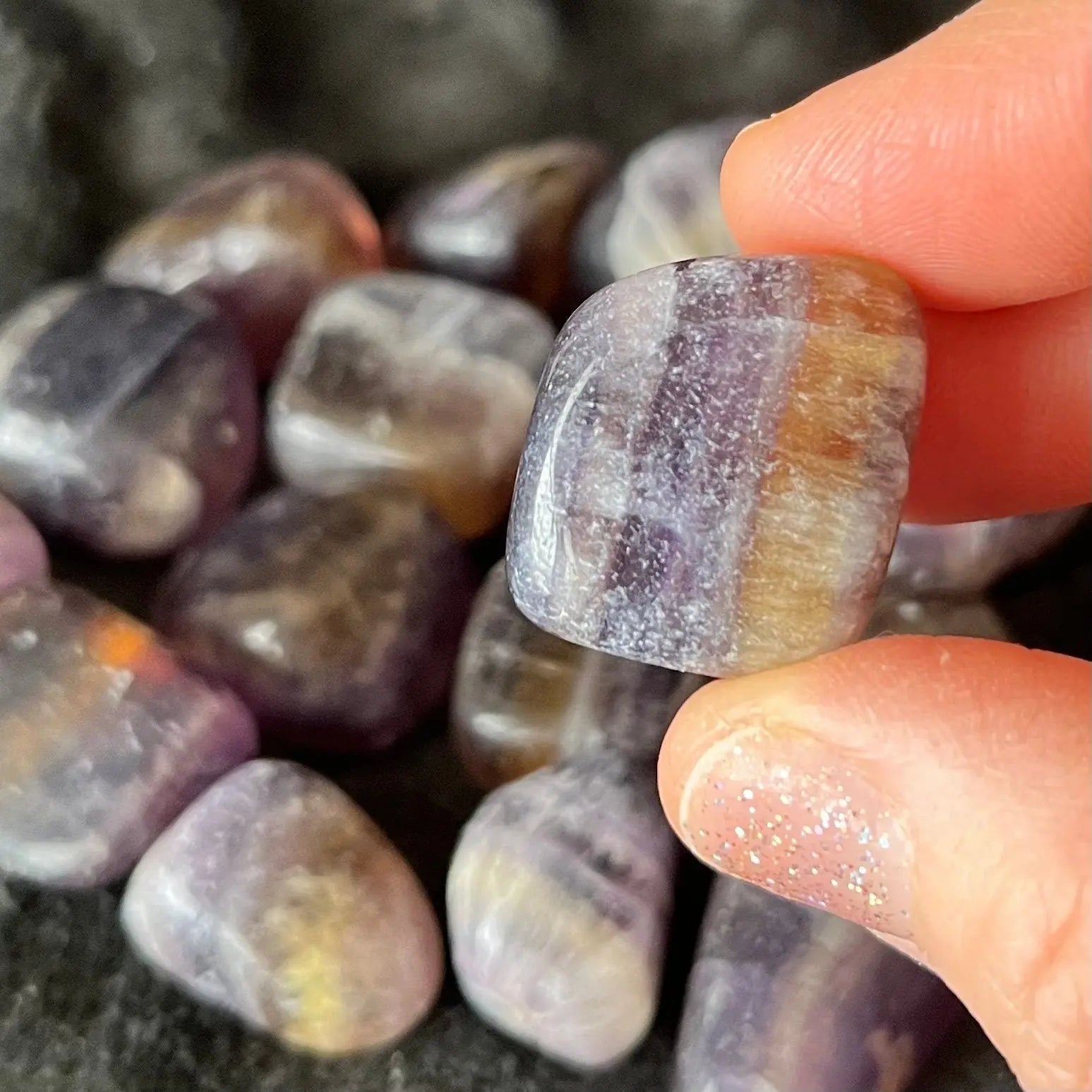 Rainbow Fluorite Tumbled Stone (Approx. 3/4” - 1”) 0681 Shop Wholesale Crystals