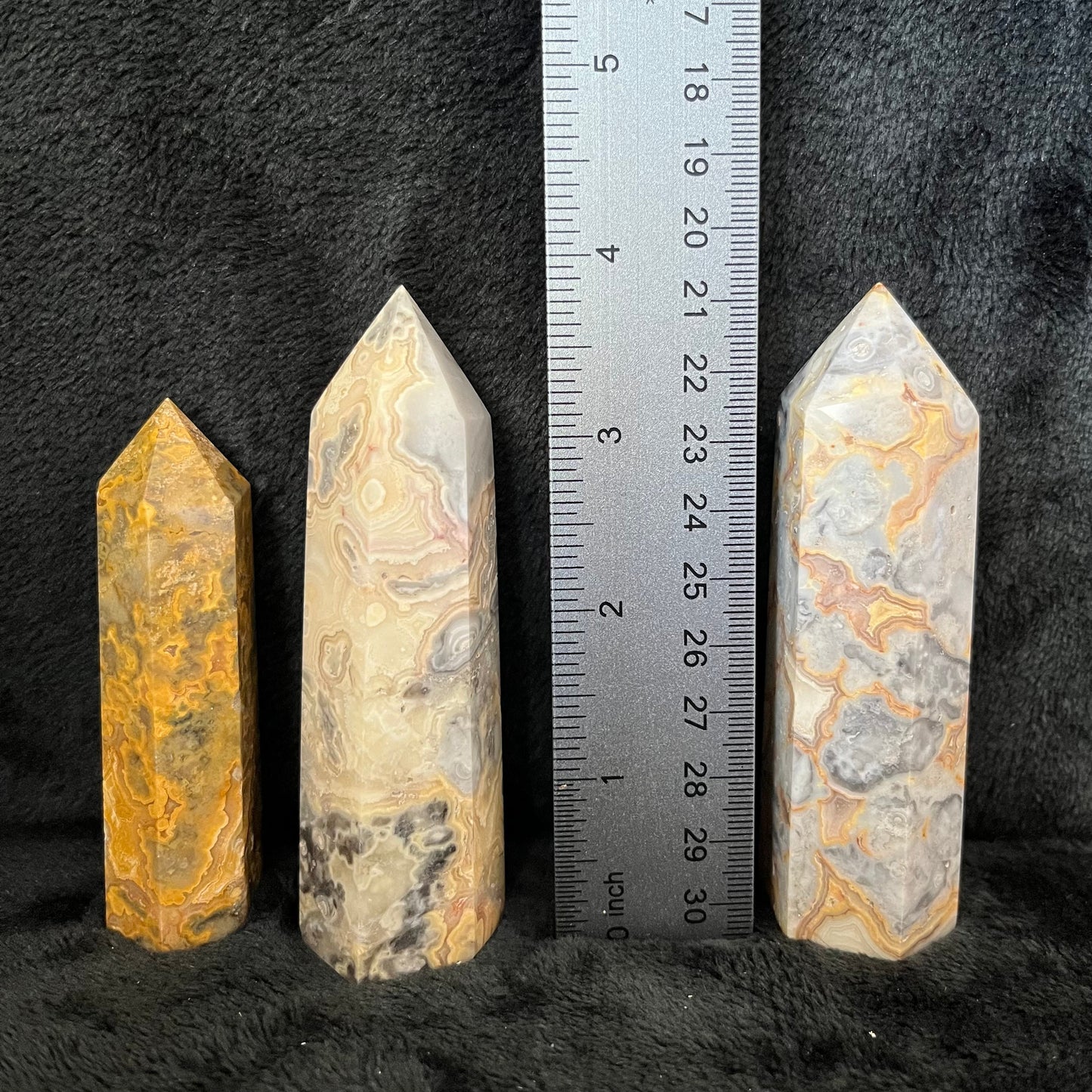 Crazy Lace Agate  Obelisk, 1 pound,  WO-0031