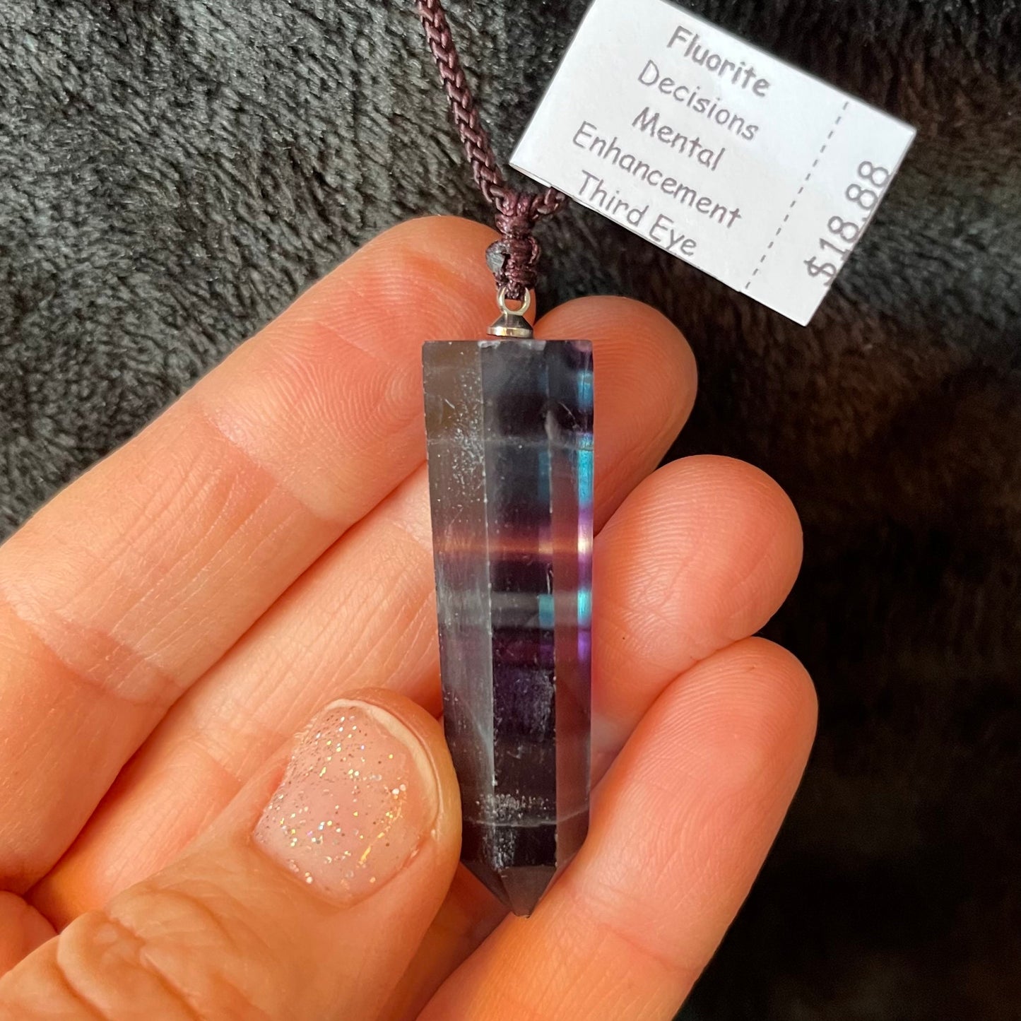 Fluorite Point Necklace NCK-2853