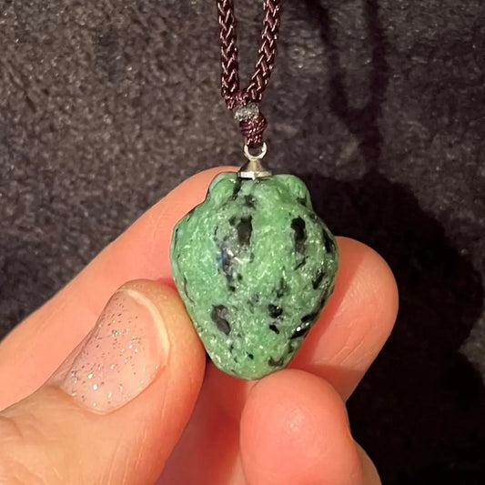 Ruby in Zoisite Strawberry Necklace NCK-2872 Shop Wholesale Crystals