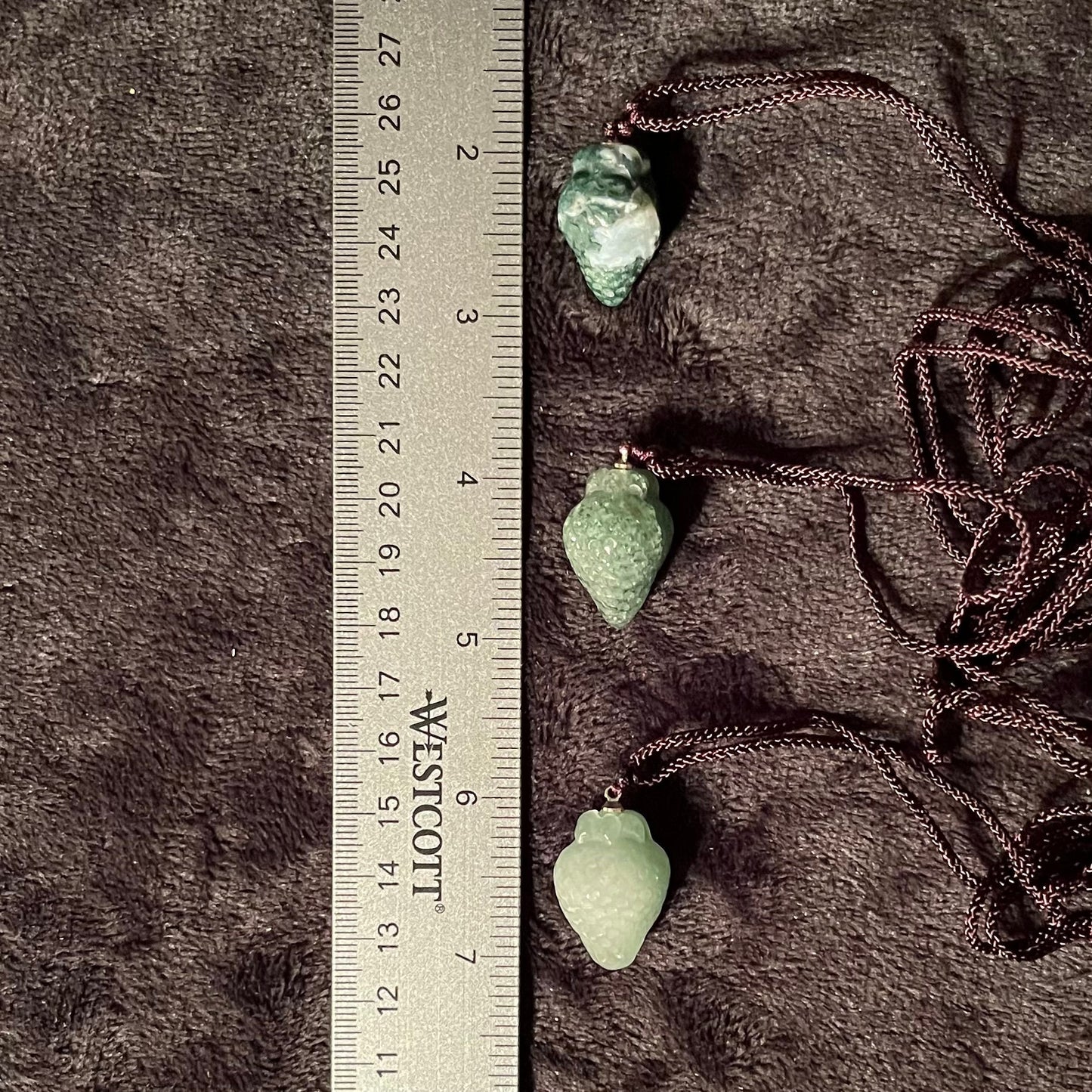 Green Aventurine Strawberry Necklace NCK-2861