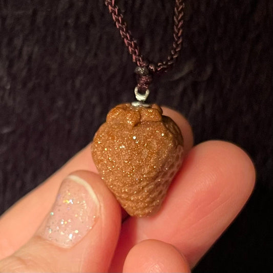 Goldstone Strawberry Necklace NCK-2858