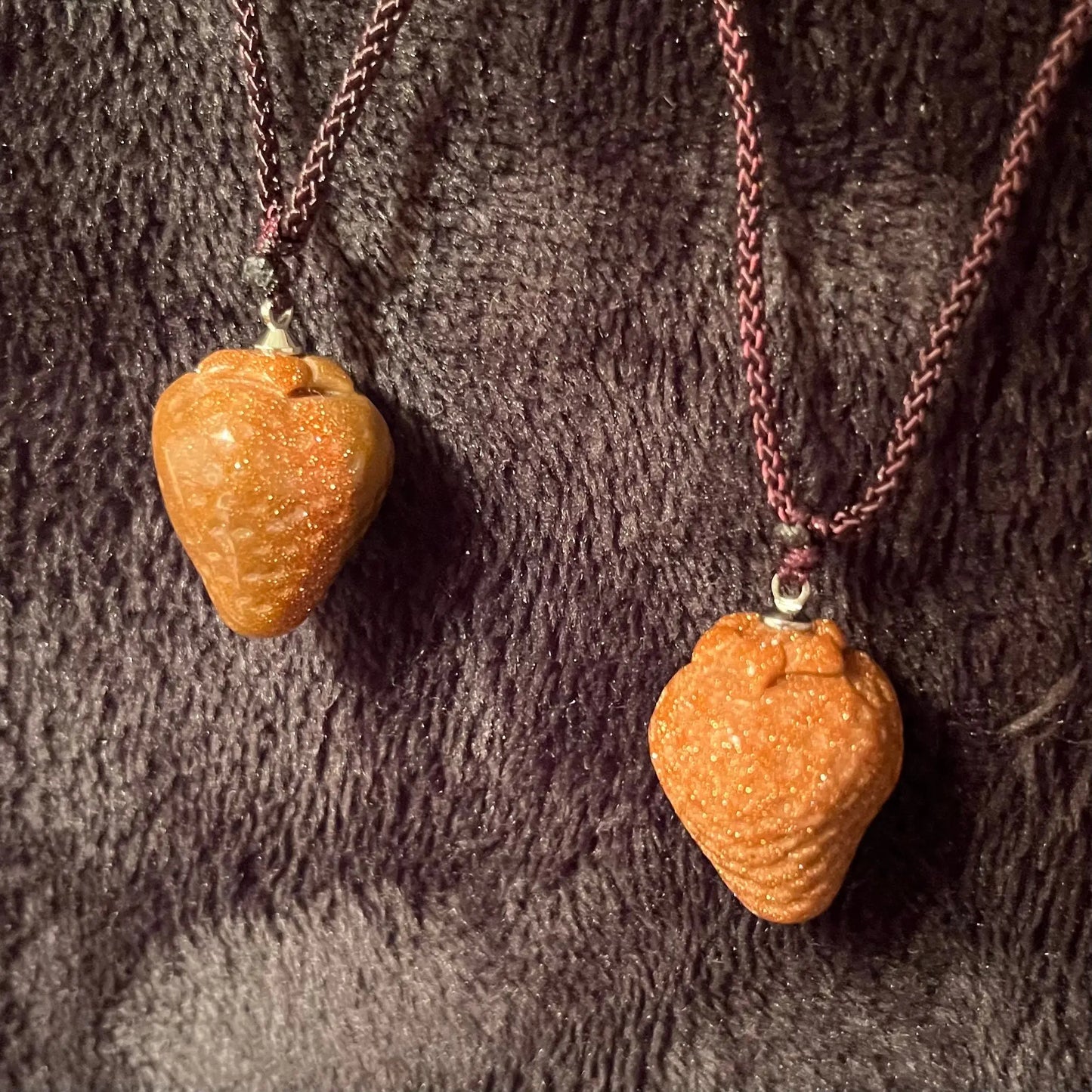 Goldstone Strawberry Necklace NCK-2858 Shop Wholesale Crystals