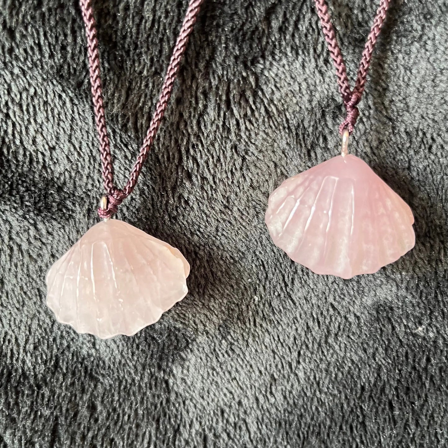 Rose Quartz  Seashell Necklace NCK-2840 Shop Wholesale Crystals