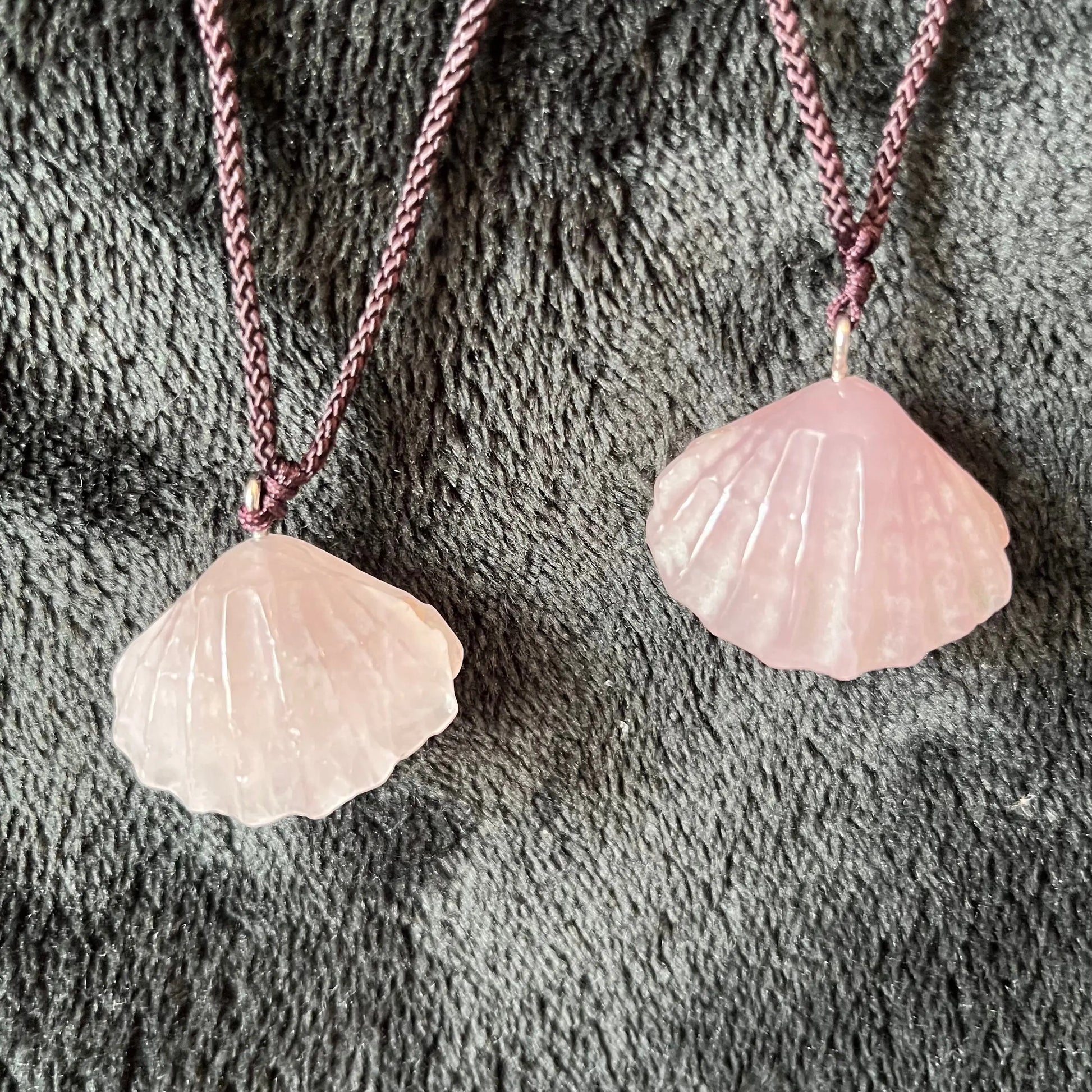 Rose Quartz  Seashell Necklace NCK-2840 Shop Wholesale Crystals