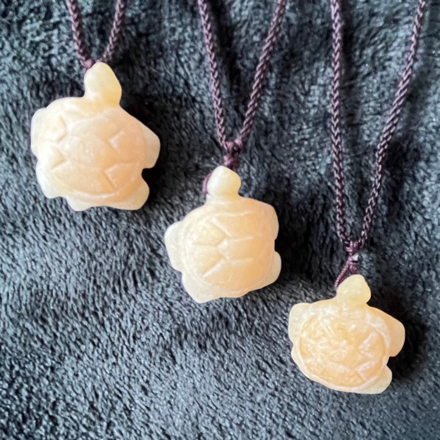 Yellow Calcite Turtle Necklace NCK-2844