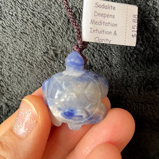 Sodalite Turtle Necklace NCK-2850