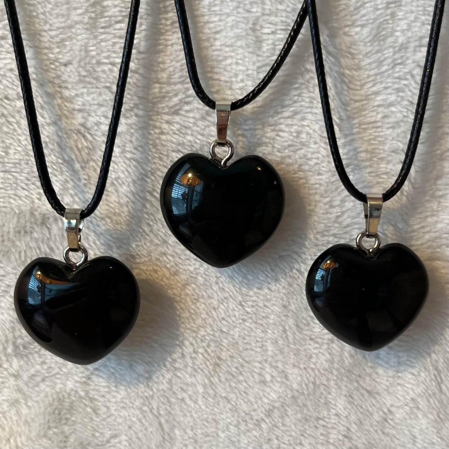 Rainbow Obsidian Heart Necklace NCK-2819