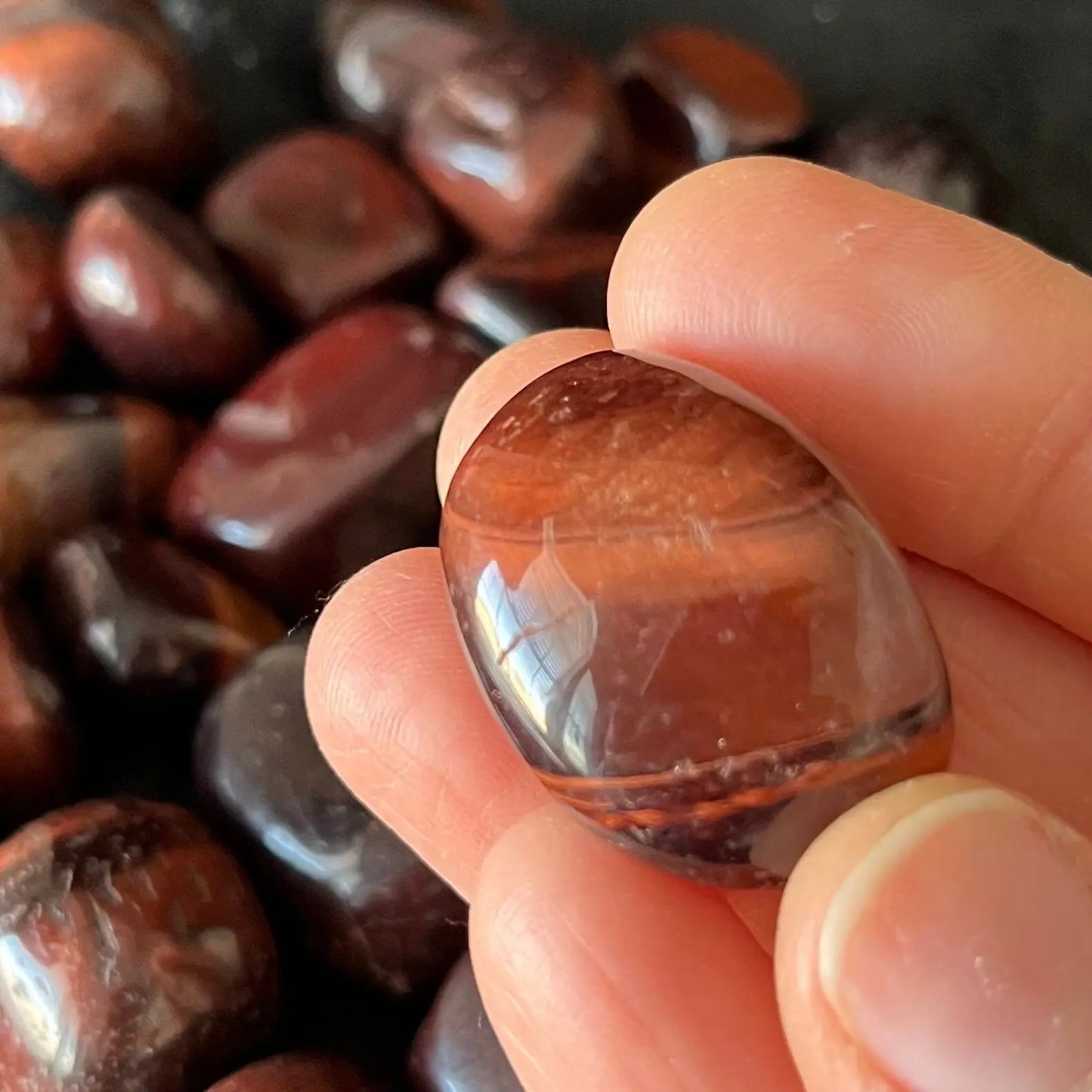 Red Tiger Eye Tumbled Stone (Approx. 3/4” - 1 1/4”) BIN-1505 Shop Wholesale Crystals