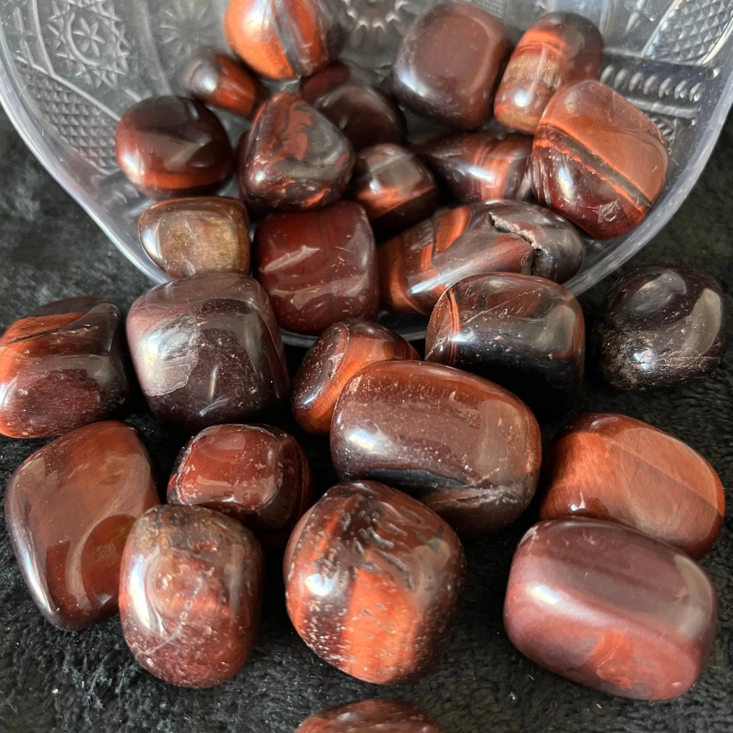 Red Tiger Eye Tumbled Stone (Approx. 3/4” - 1 1/4”) BIN-1505 Shop Wholesale Crystals