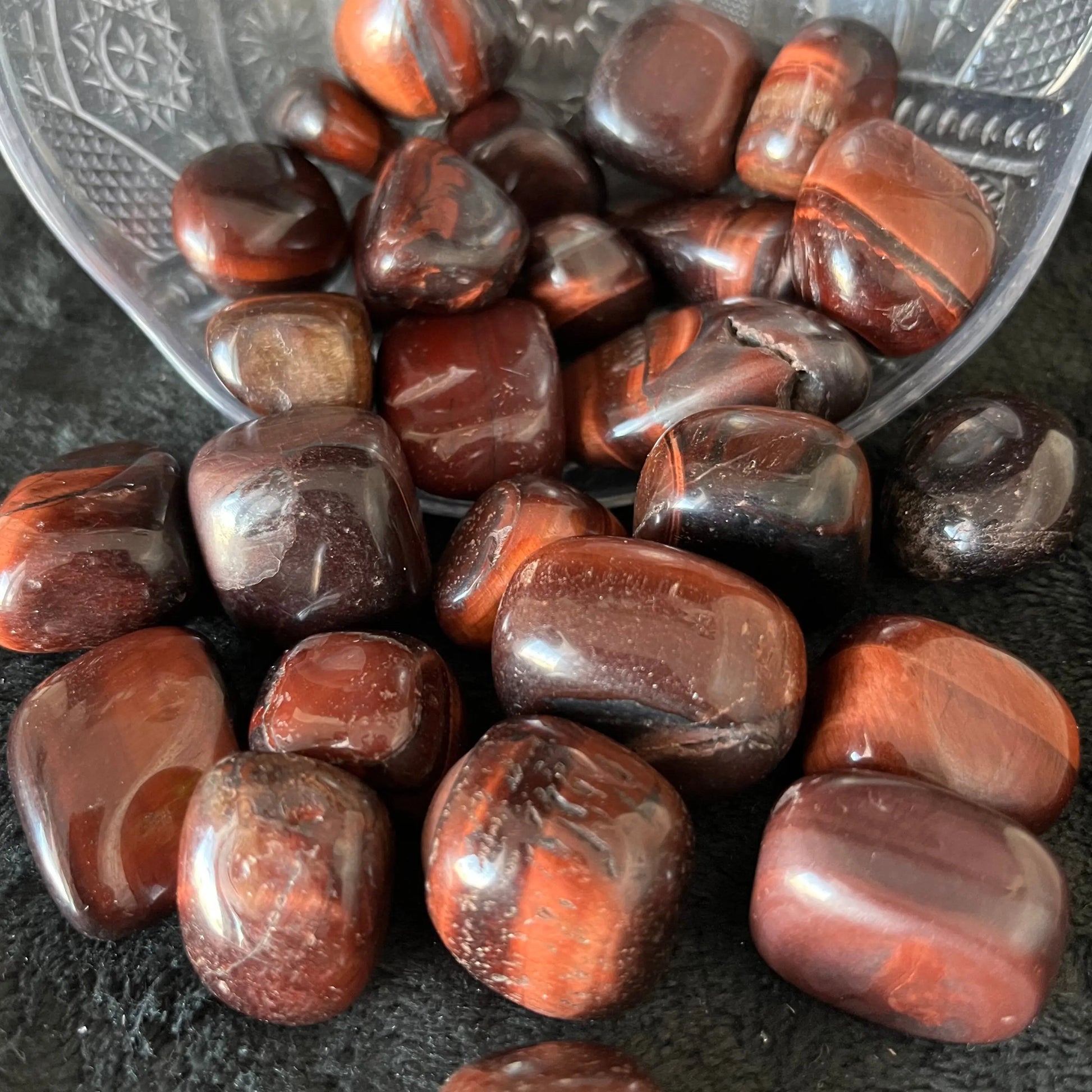 Red Tiger Eye Tumbled Stone (Approx. 3/4” - 1 1/4”) BIN-1505 Shop Wholesale Crystals