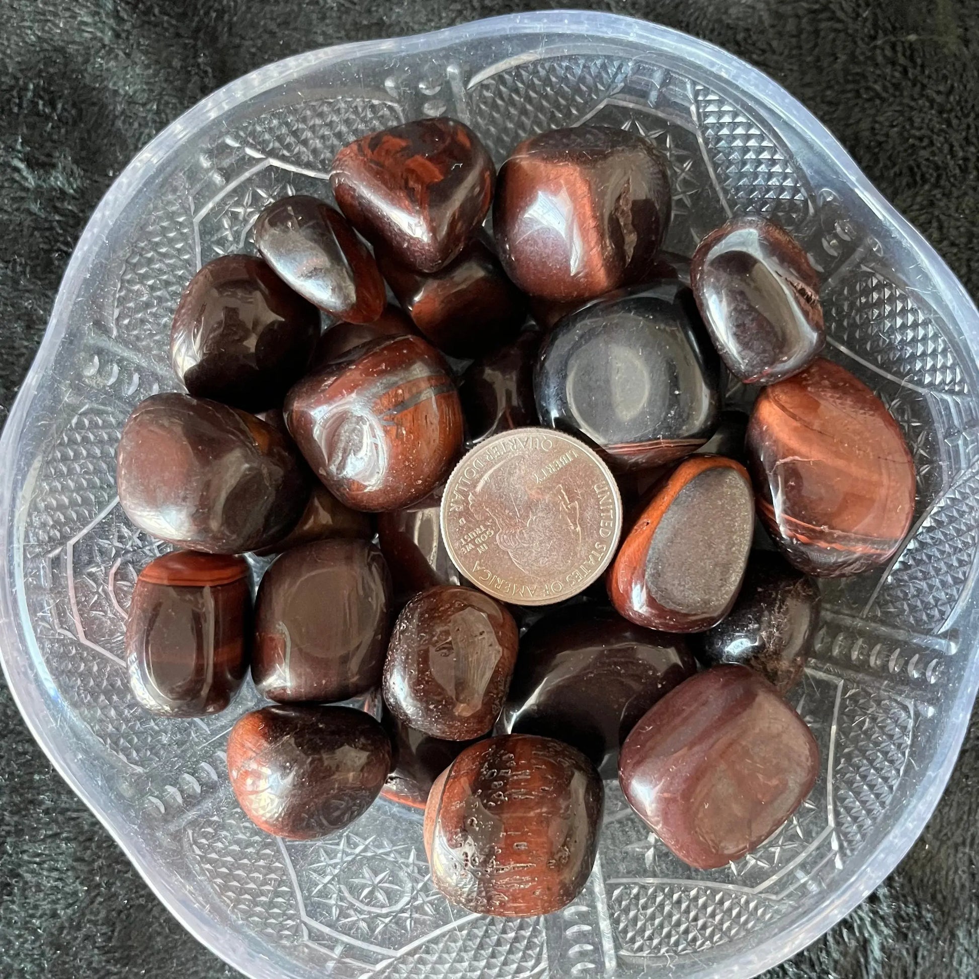 Red Tiger Eye Tumbled Stone (Approx. 3/4” - 1 1/4”) BIN-1505 Shop Wholesale Crystals